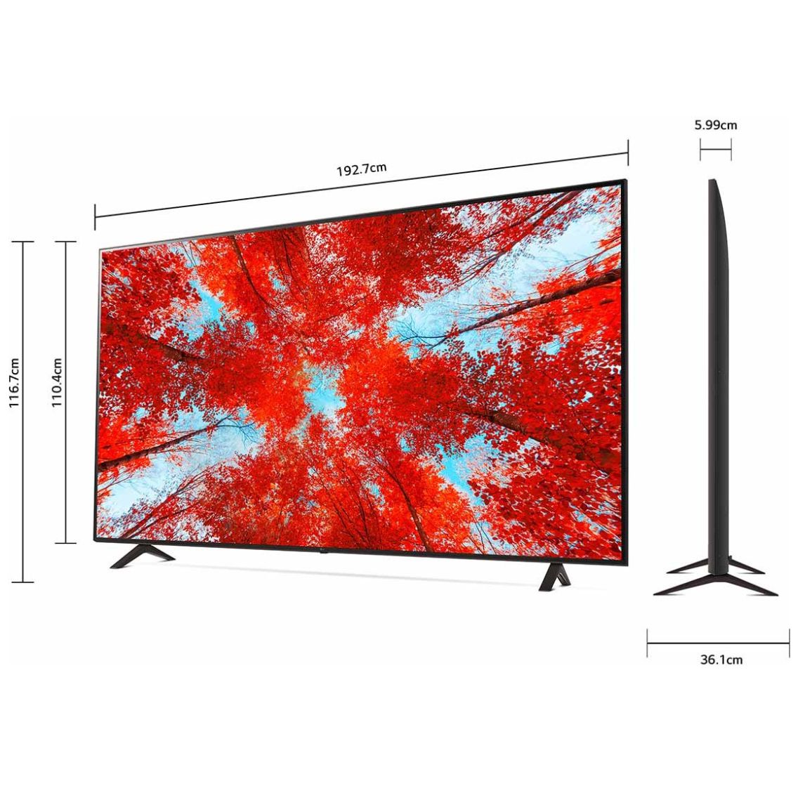 Pantalla LG 86" Uhd Ai Thinq 4K Smart Tv 86Uq9050Psc