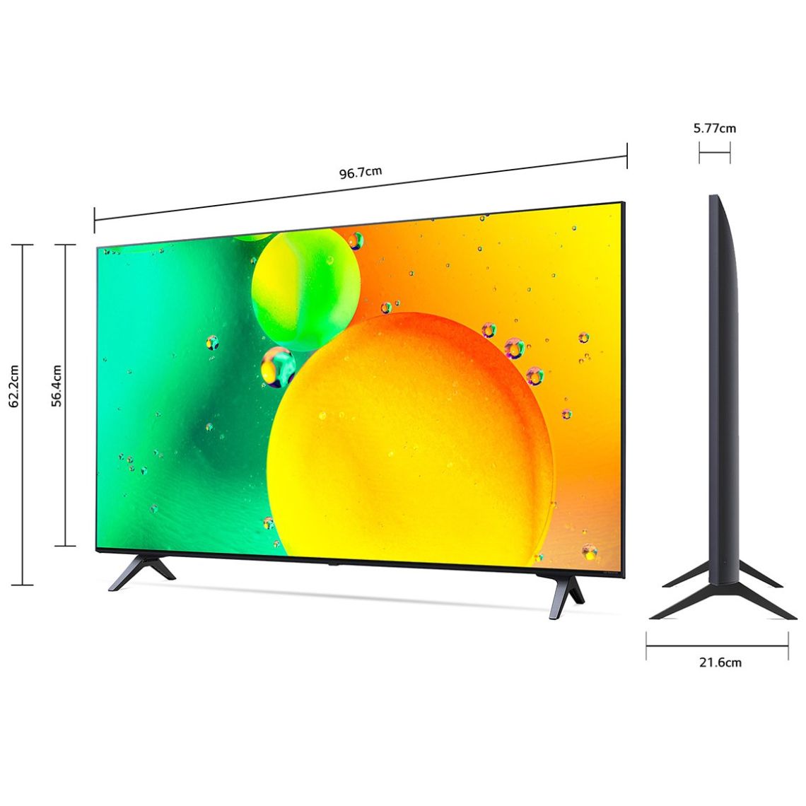 TV LG 43 Pulgadas 110 cm 43NANO77SRA 4K-UHD NanoCell Smar