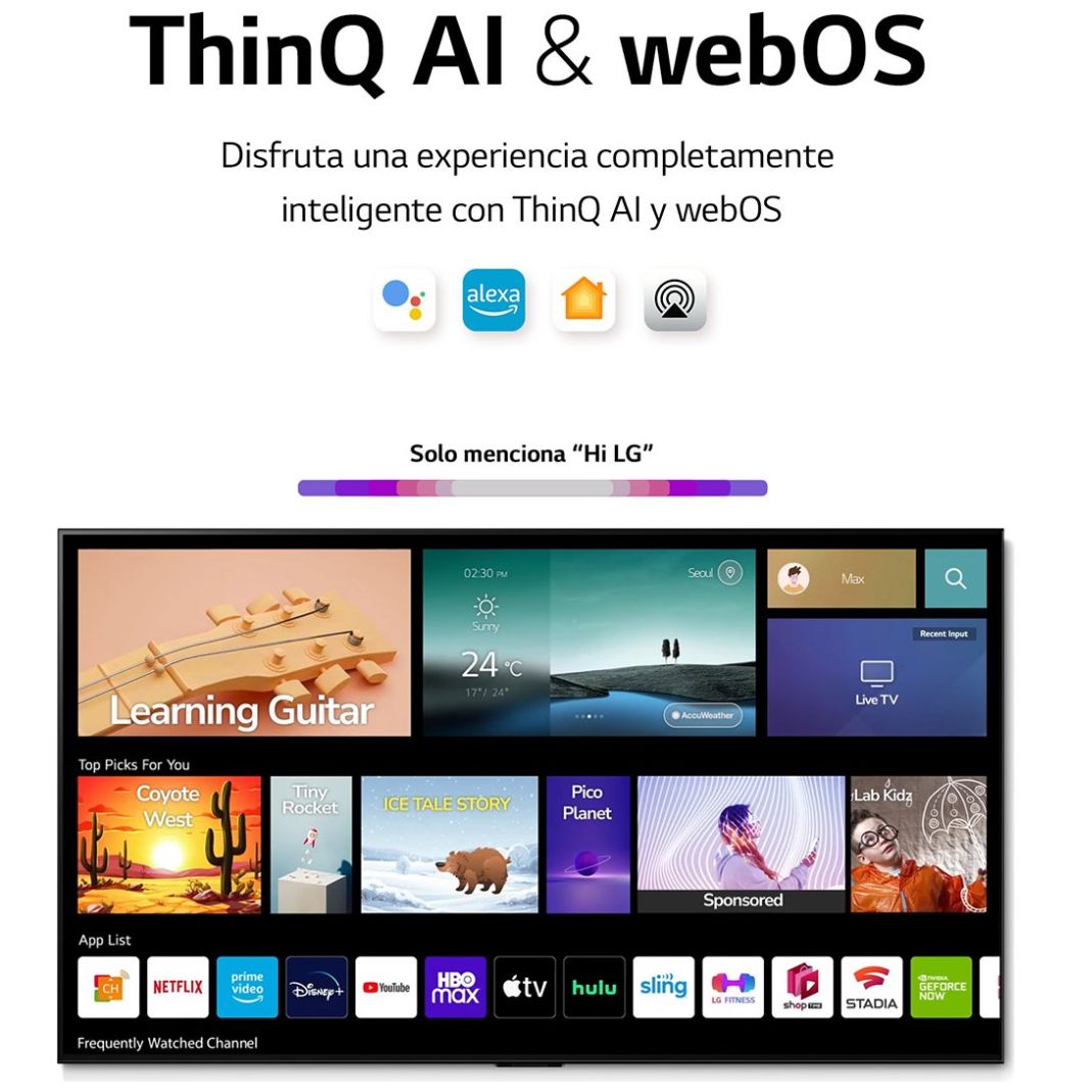Pantalla LG 43" Nanocell Tv 4K Smart Tv con Thinq Ai 43Nano75Sqa