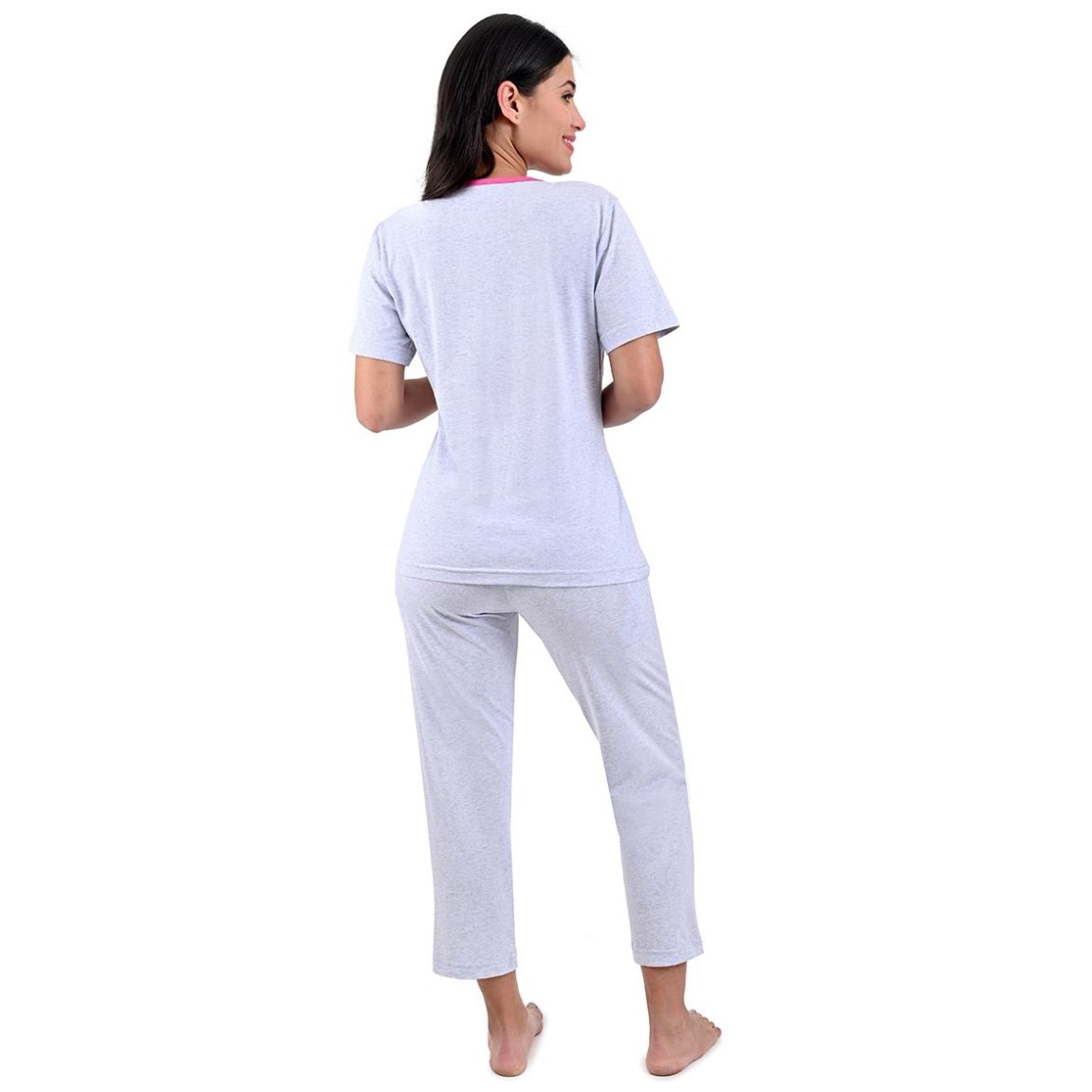 Pijaa Chiffon Playera Manga Corta Y Pantalon Mia Intima