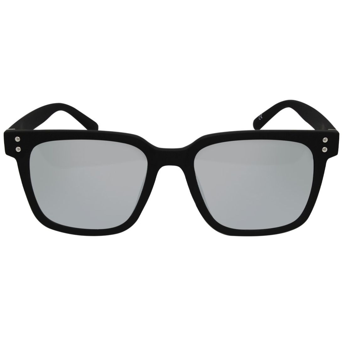 Lentes de Sol Wayfarer Pasta Negra con Flash Plata Mossimo