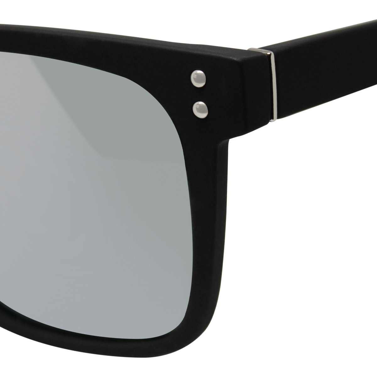 Lentes de Sol Wayfarer Pasta Negra con Flash Plata Mossimo