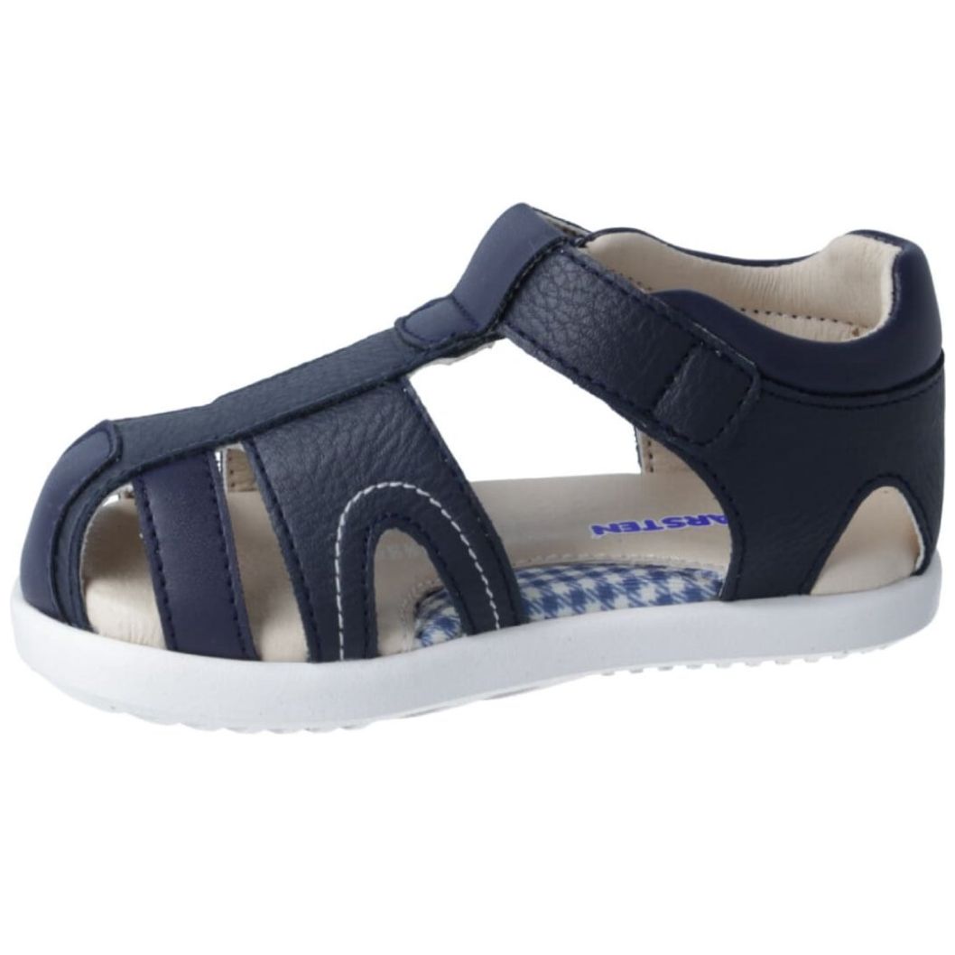 Sandalia con Velcro 15 17 Azul Marino Karsten para Ni a