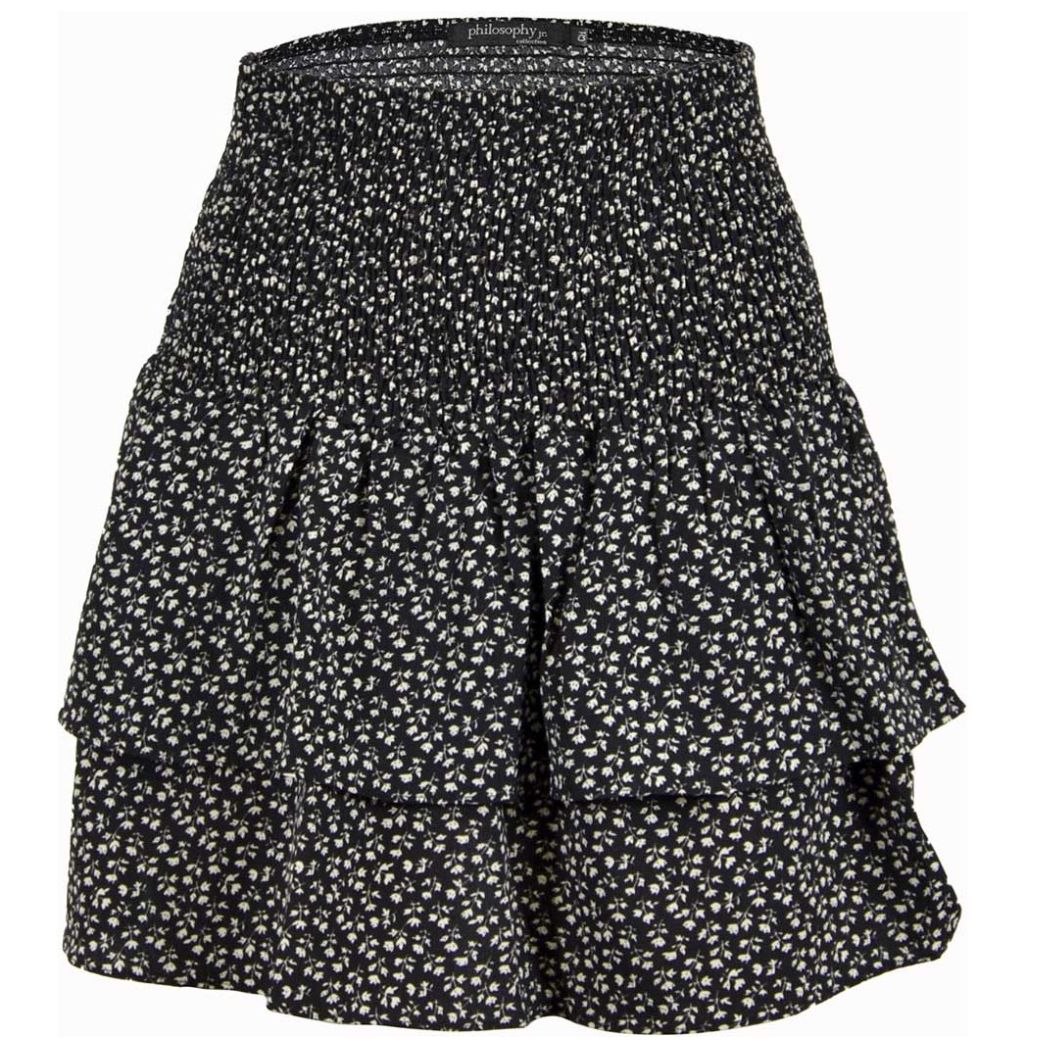 Falda Corta con Olanes Y Estampado Philosophy