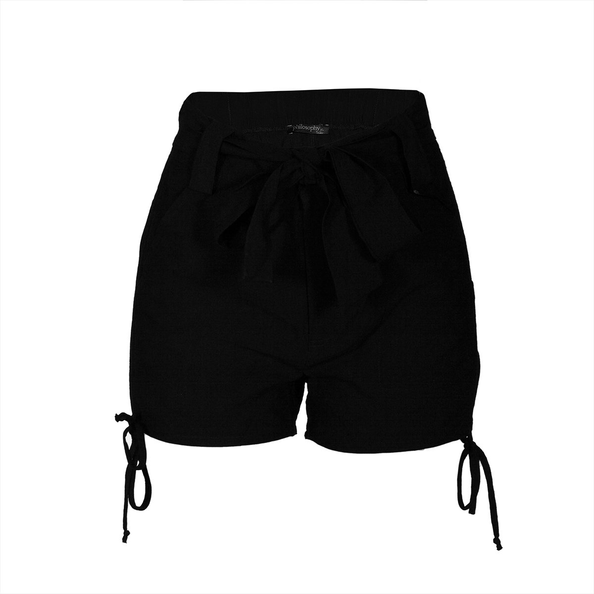 Short Recto con Elástico Y Cintas de Amarre Philosophy
