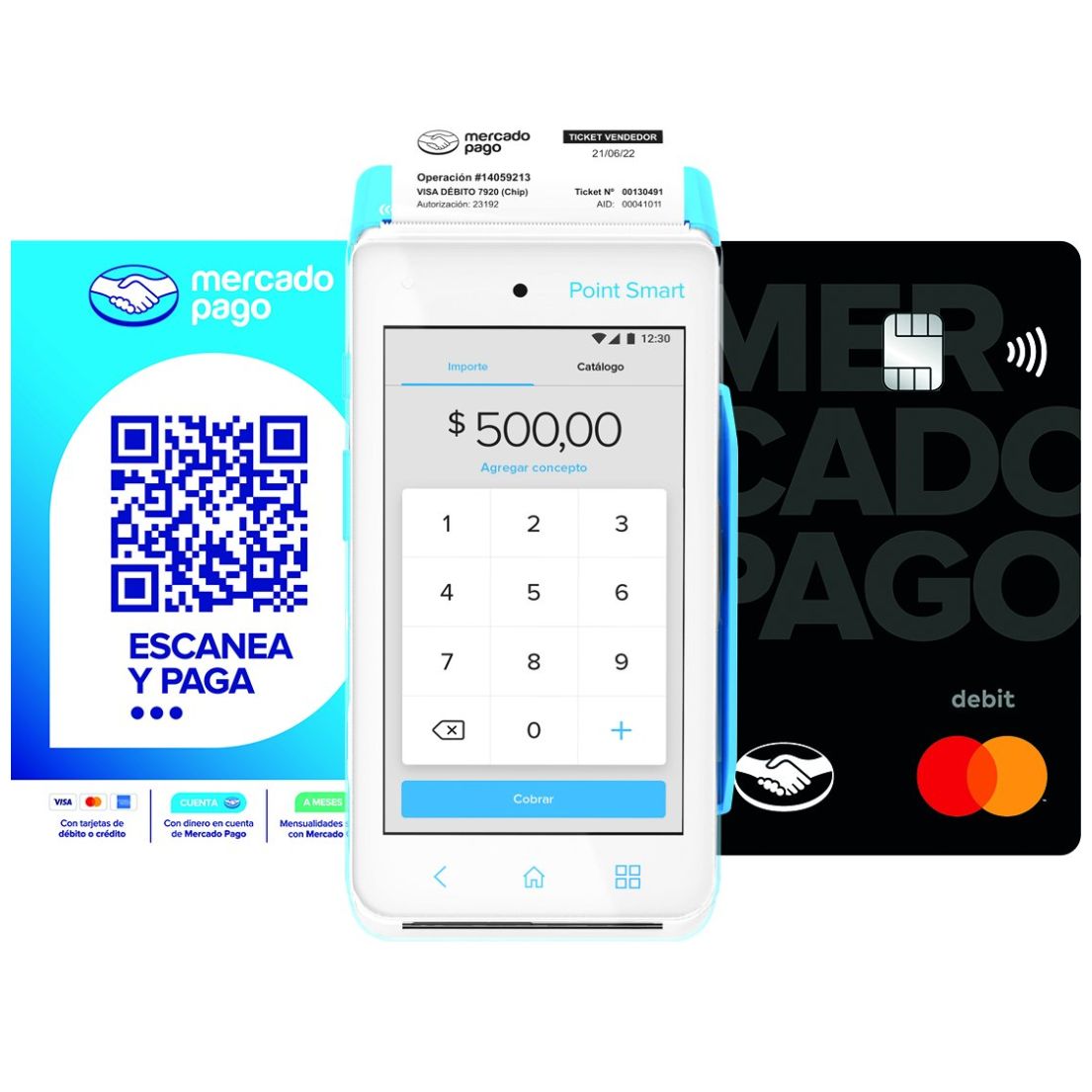 Kit Lector de Tarjetas Smart Mercado Pago