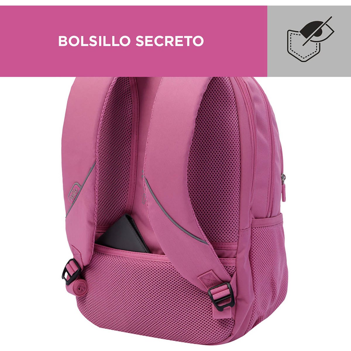 Mochila Escolar Adolescente Con Bolsillo Interior Ipad Tablet S894 Rojo  Cherry con Ofertas en Carrefour