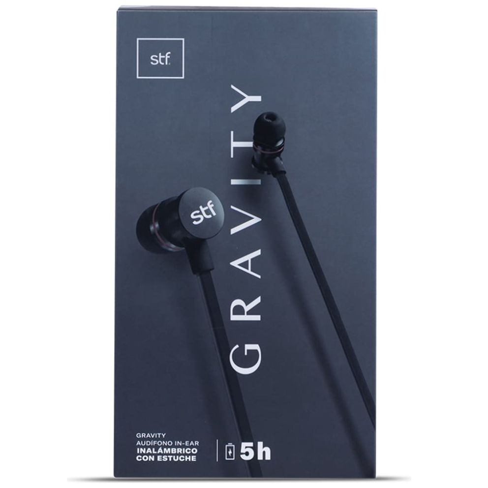 Audífonos Stf Gravity In Ear Wl C/ Case Negro