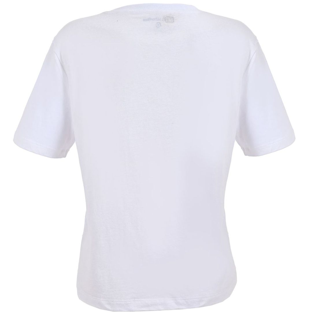Playera Manga Corta Cuello Redondo con Estampado para Mujer