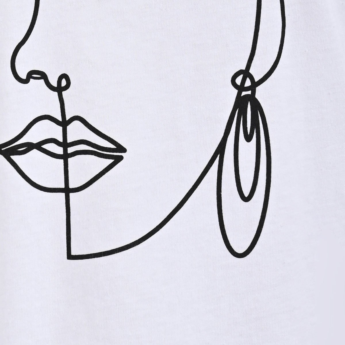 Playera Manga Corta Cuello Redondo con Estampado para Mujer