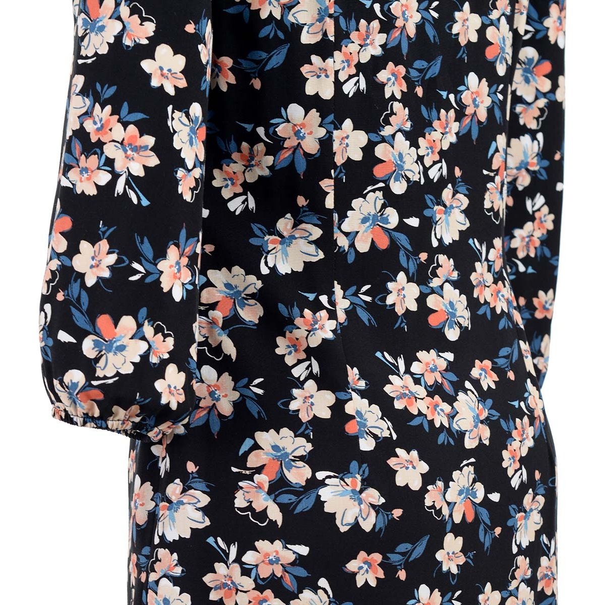 Vestido Michel Paulini Manga Larga Cuello Redondo Diseño Estampado