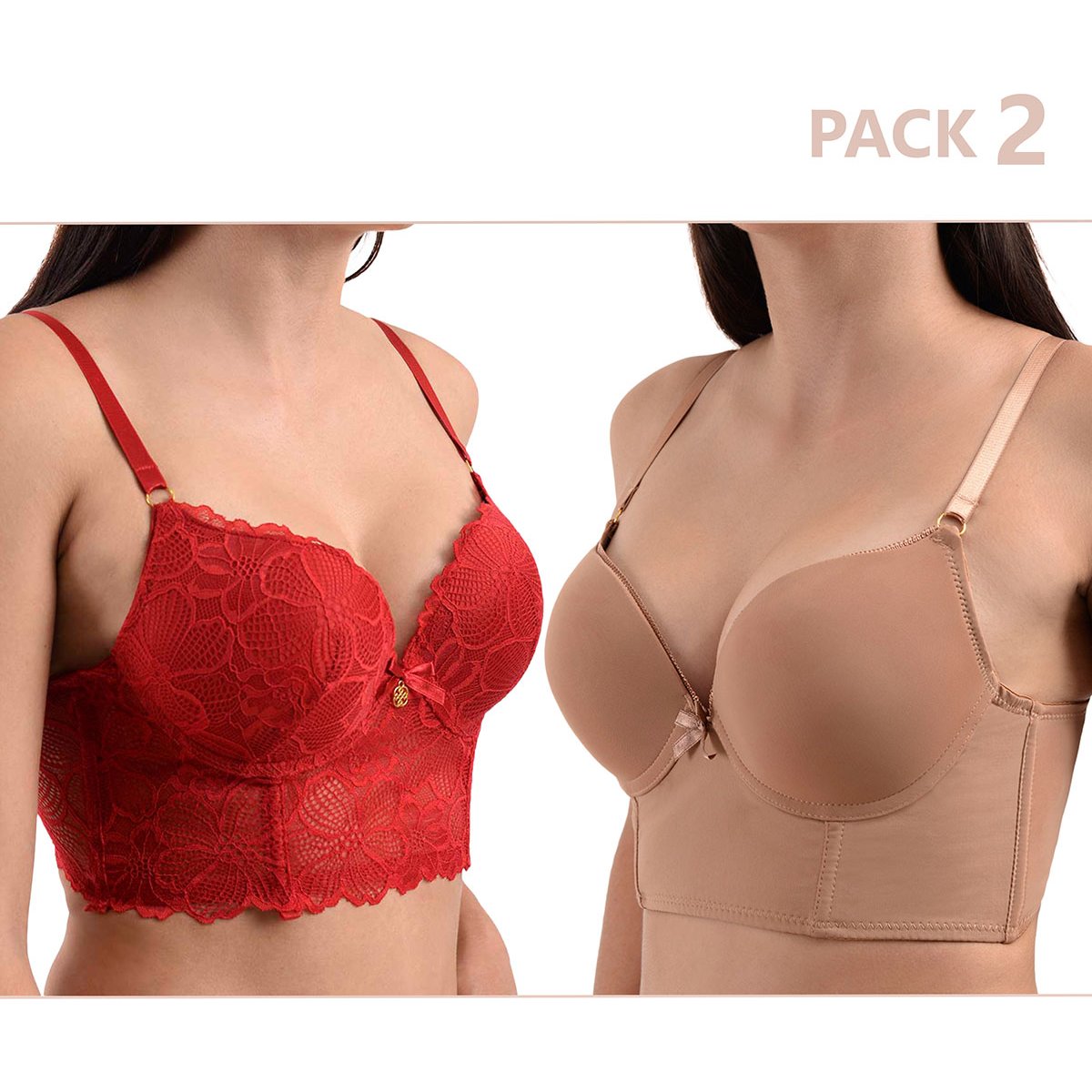 Brasier 2 Pack Combinado Daisy Fuentes