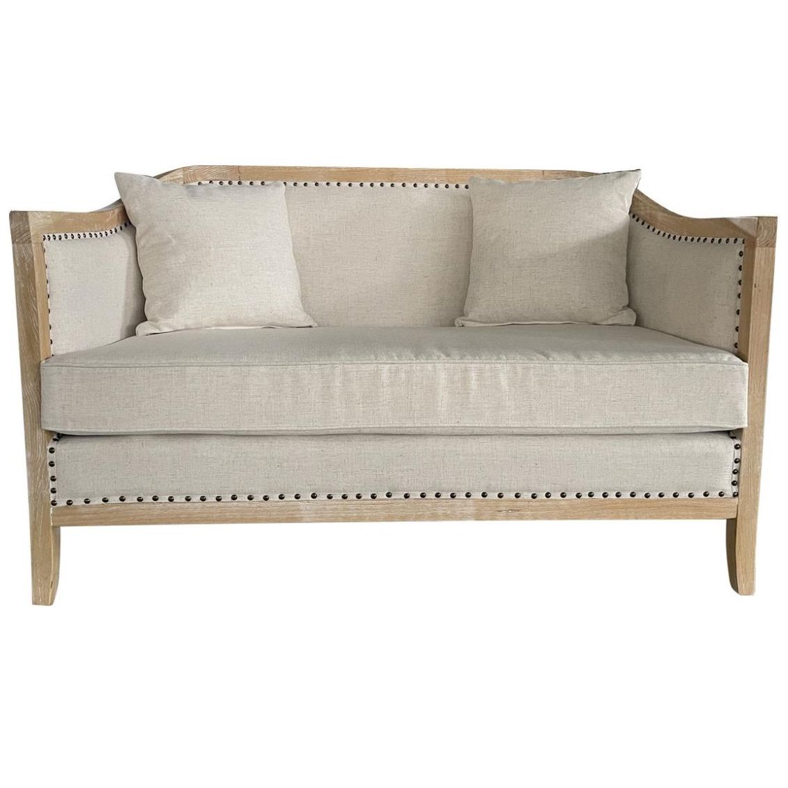 Loveseat French Ivory Vintage Home