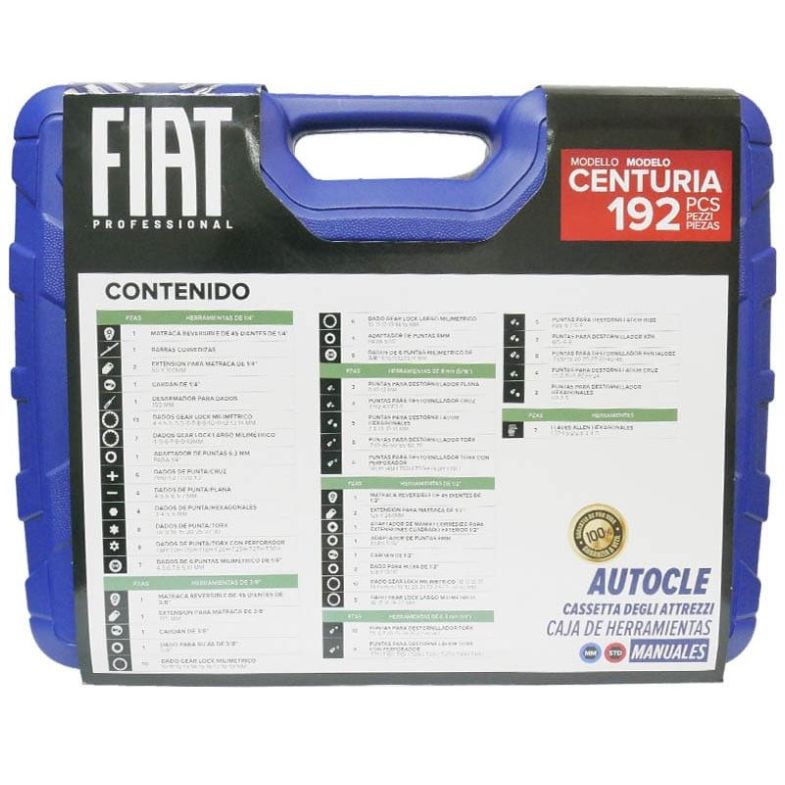 Autoclé Fiat Professional de 192 Piezas