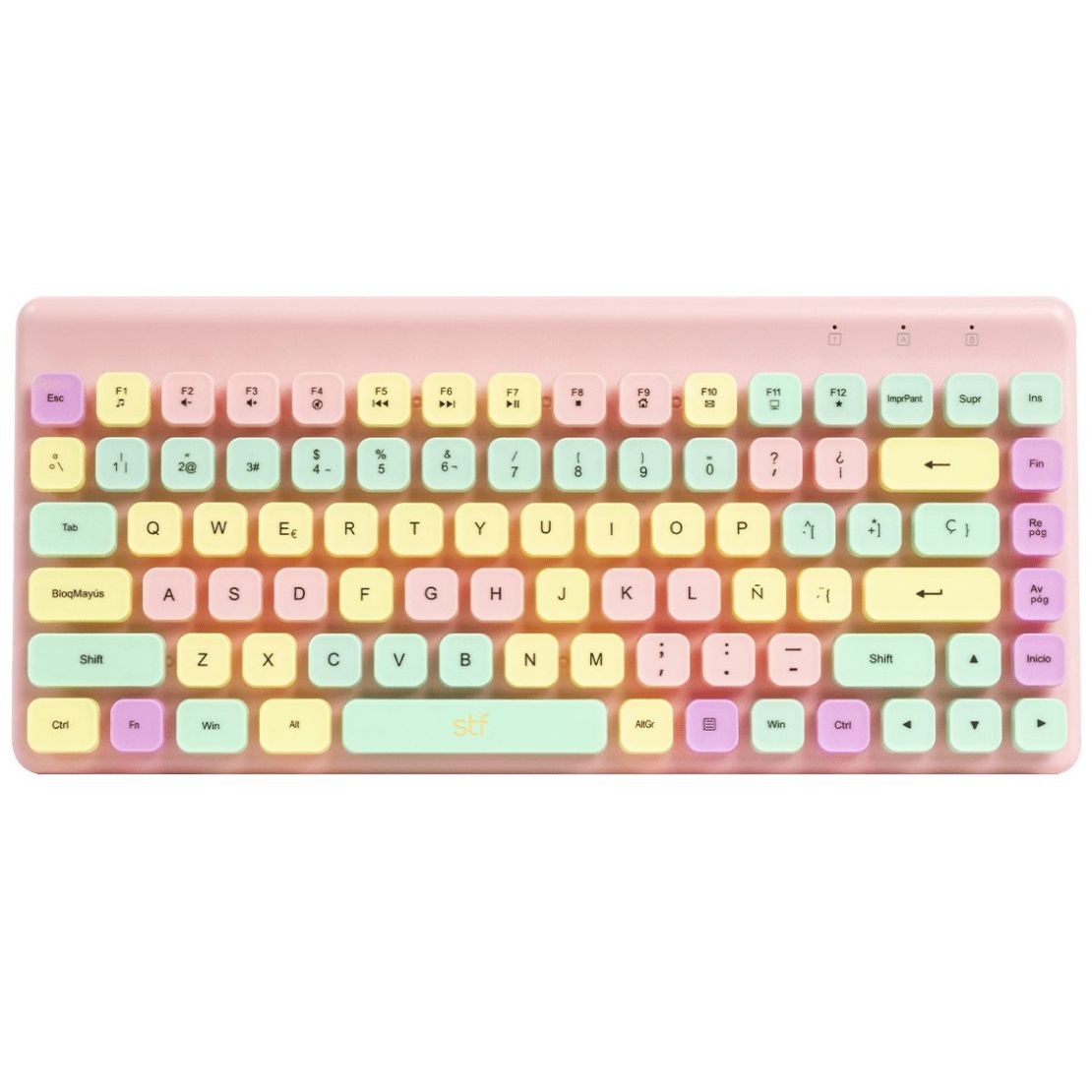 Teclado+ Mouse Stf Sweet Roosa