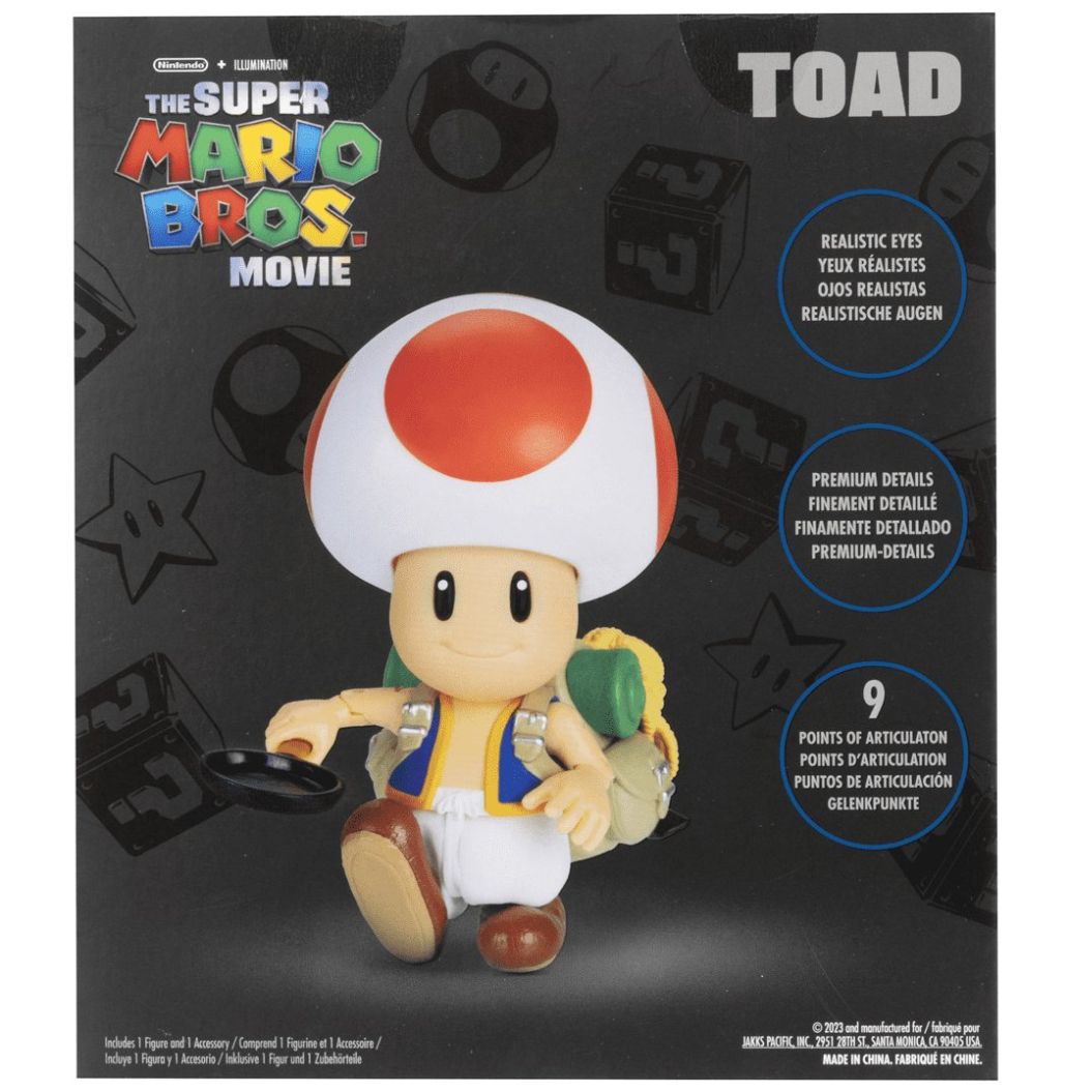 Figura 5" Toad Super Mario Movie Nintendo