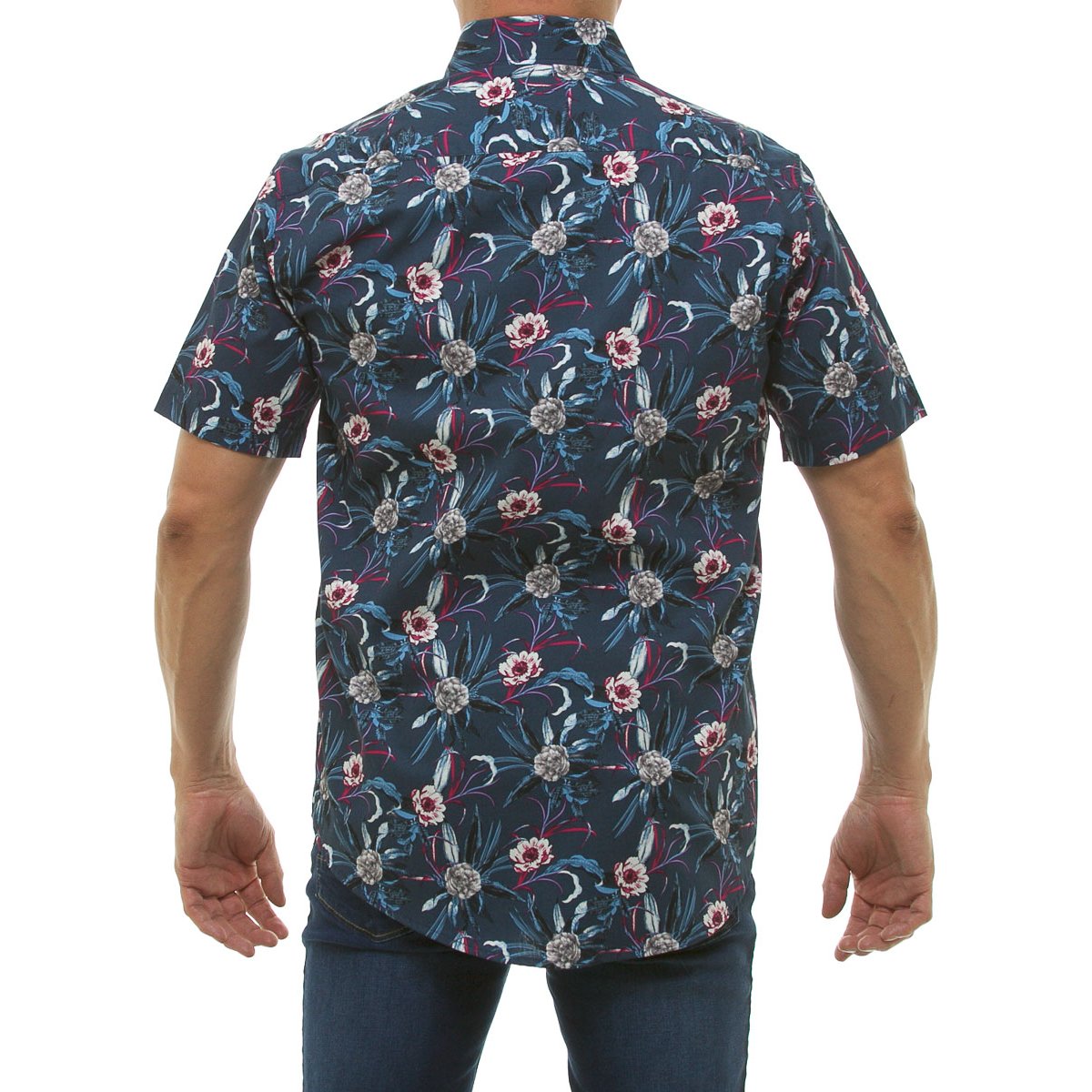 Camisa Casual Manga Corta Floral para Hombre Polo Club