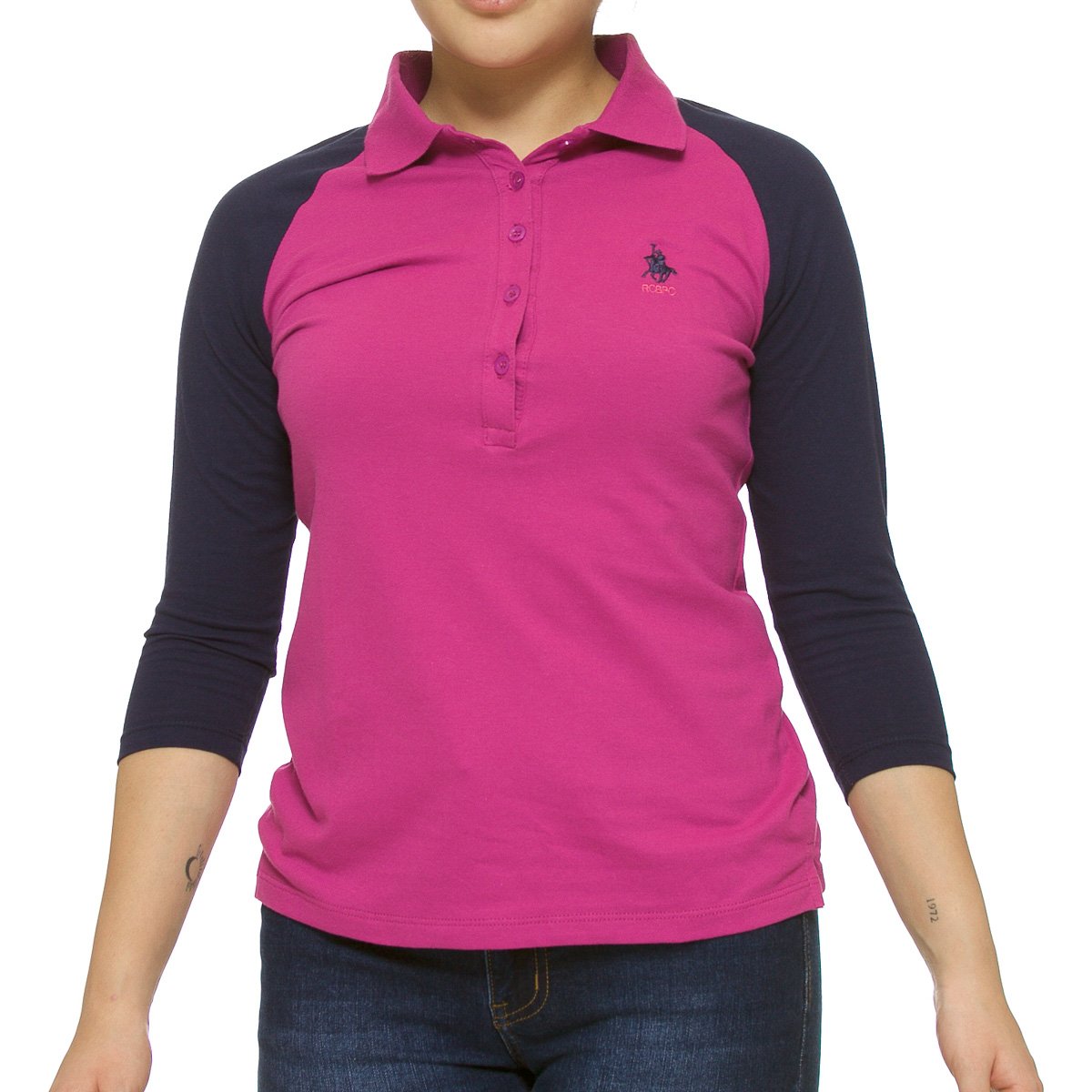 Playera Manga 3/4 para Dama Polo Club