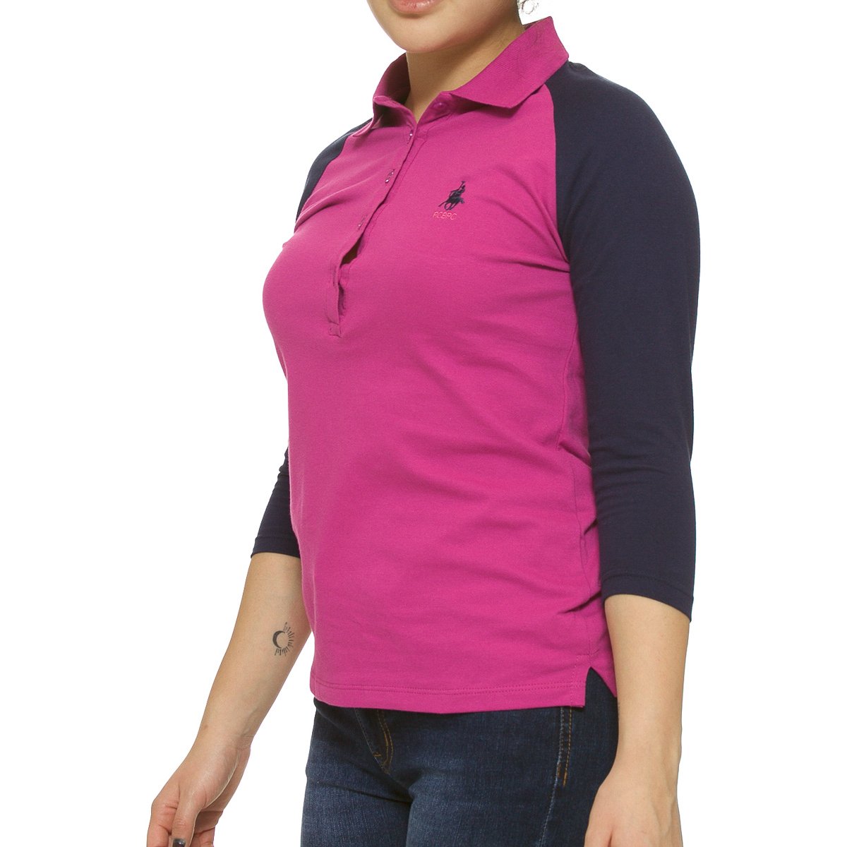 Playera Manga 3/4 para Dama Polo Club