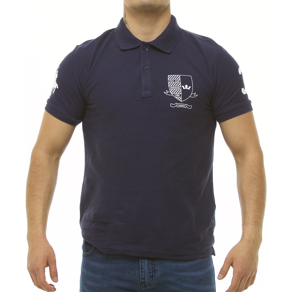 Playera Polo Manga Corta Estampada para Hombre Polo Club