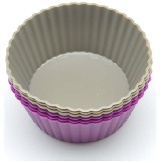 Set 12 Capacillos Silicón Rosa Y Café Press