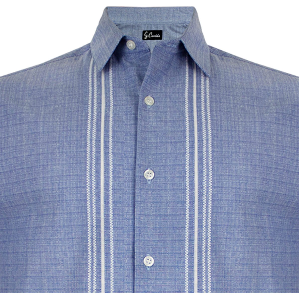 Guayabera para Hombre Manga Corta Bordado G Candila