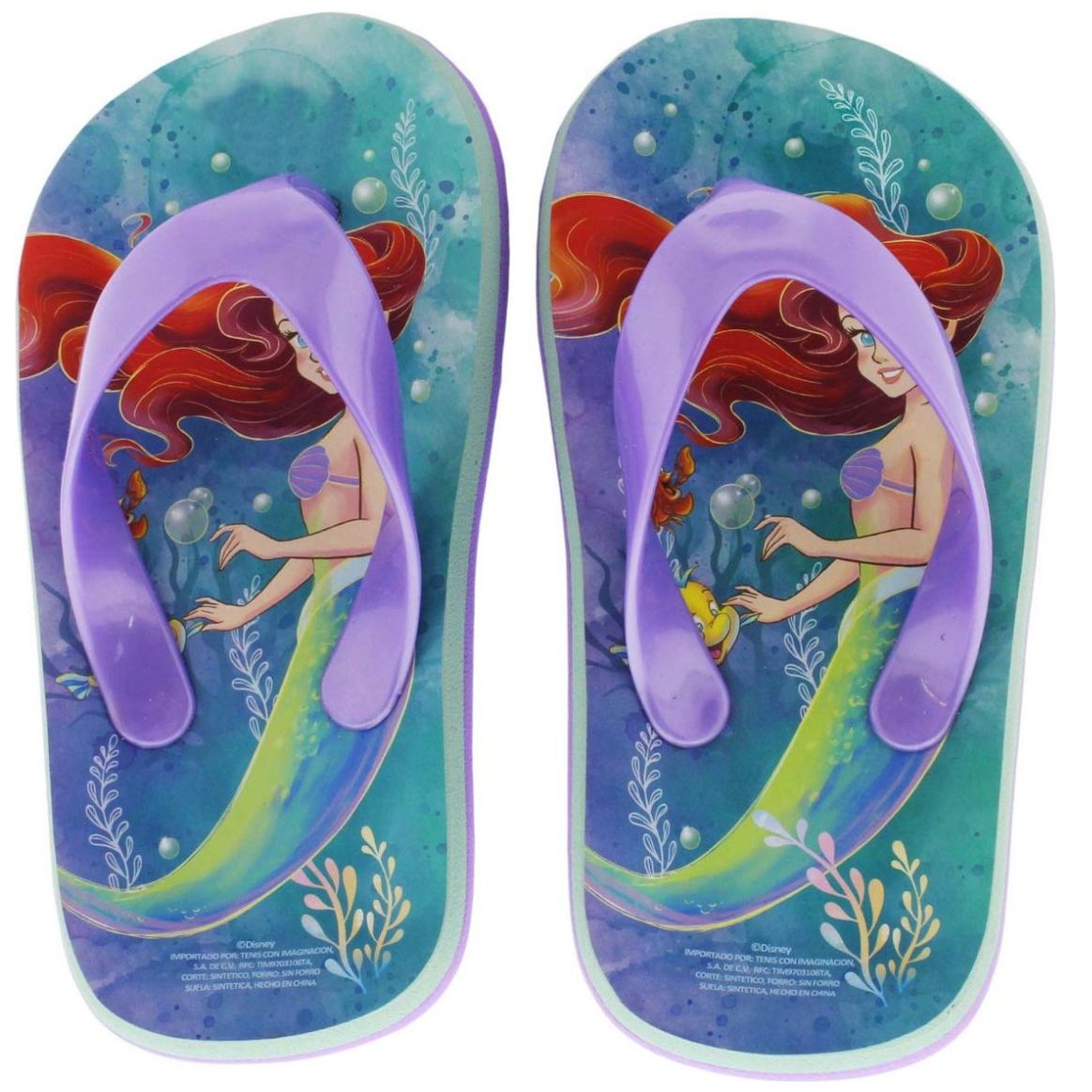 Flip Flop para Niña la Sirenita