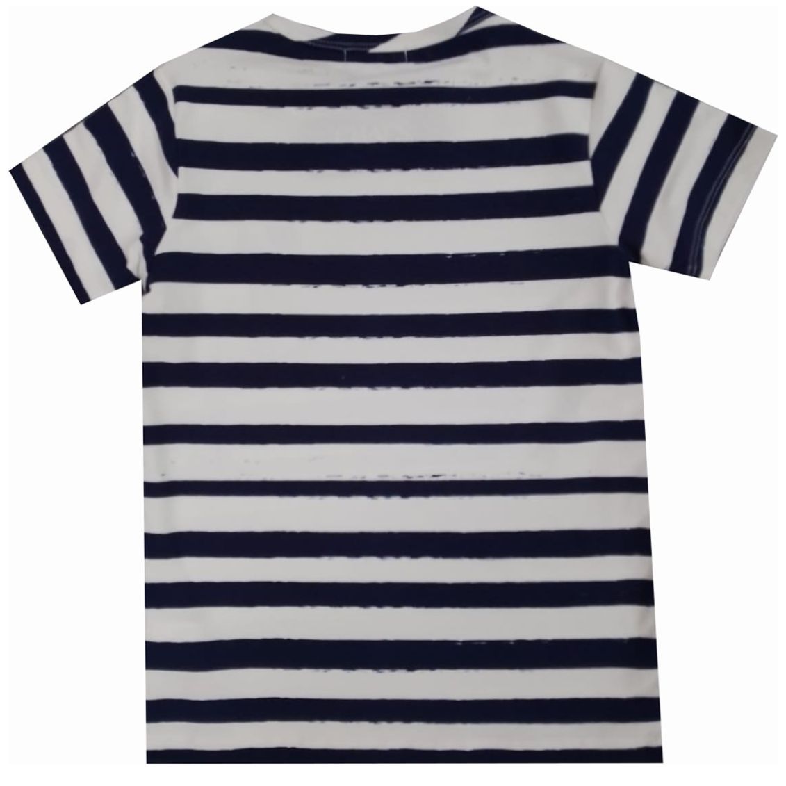 Playera para Niño Manga Corta de Rayas Logo Bordado Chaps