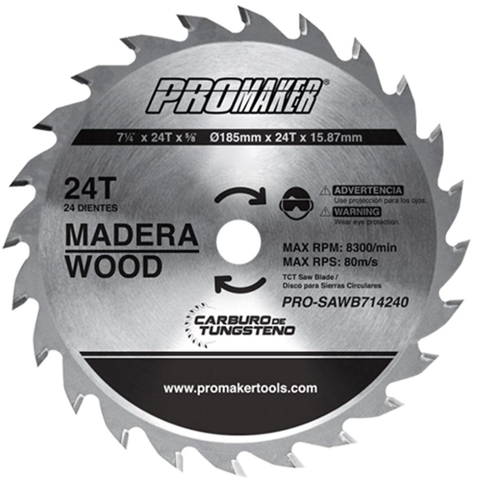 Sierra circular Promaker para trabajo pesado de 7 1/4, 5500 RPM, sierr –  Digvice