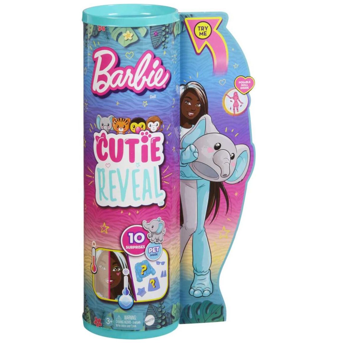 Barbie Cutie Reveal Muñeca Animales de la Selva