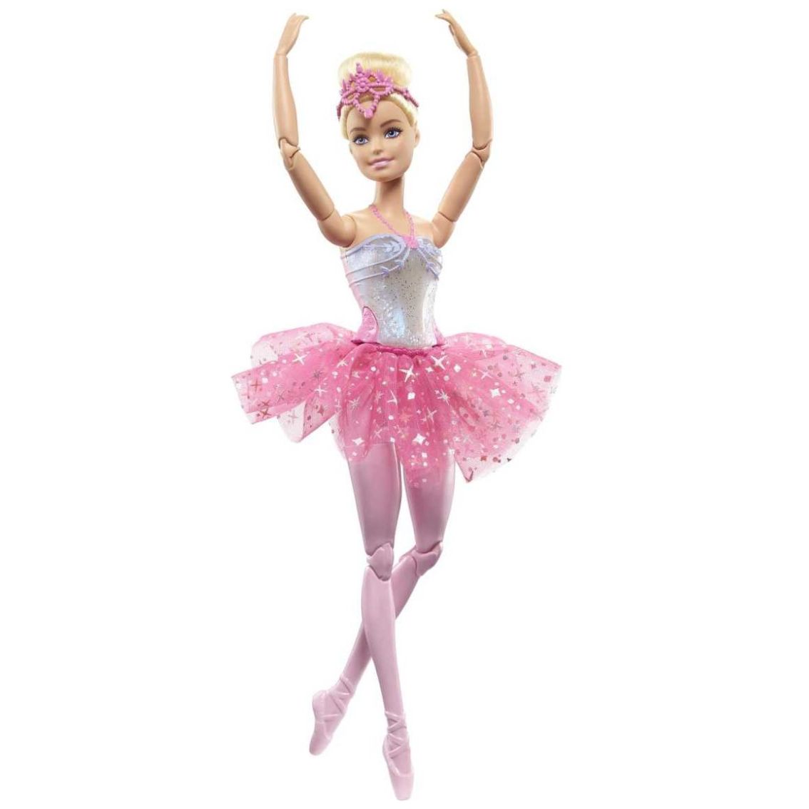Barbie Fantasía Muñeca Bailarina Luces Brillantes Tutú Rosa
