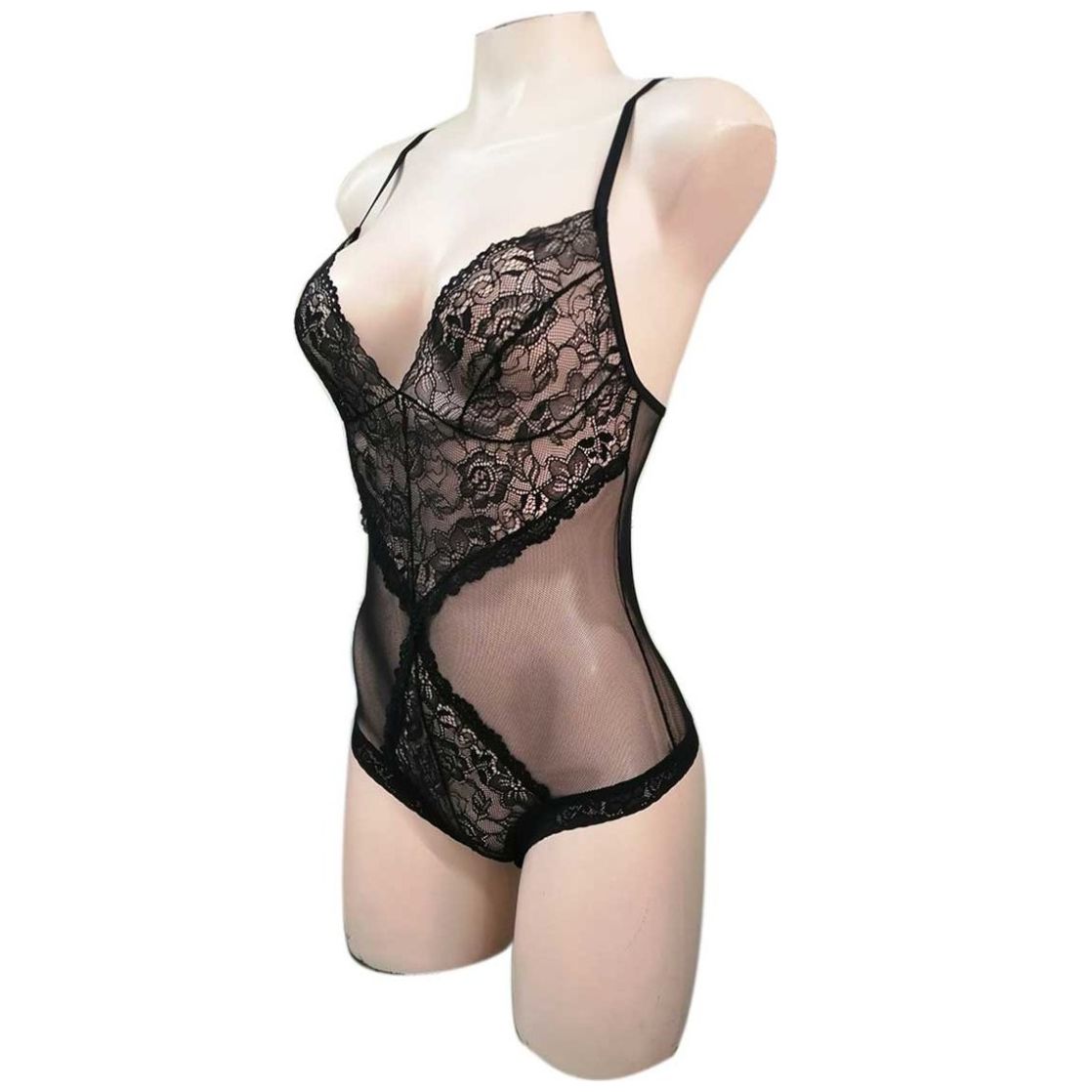 Body de Encaje con Mesh Zelina