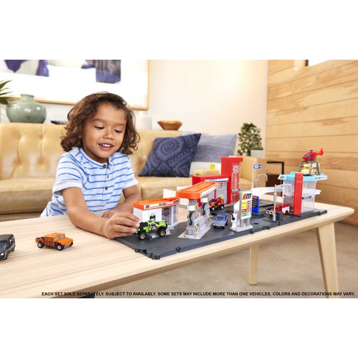 Matchbox Basics Pista de Juguete Playset Grande de Acción