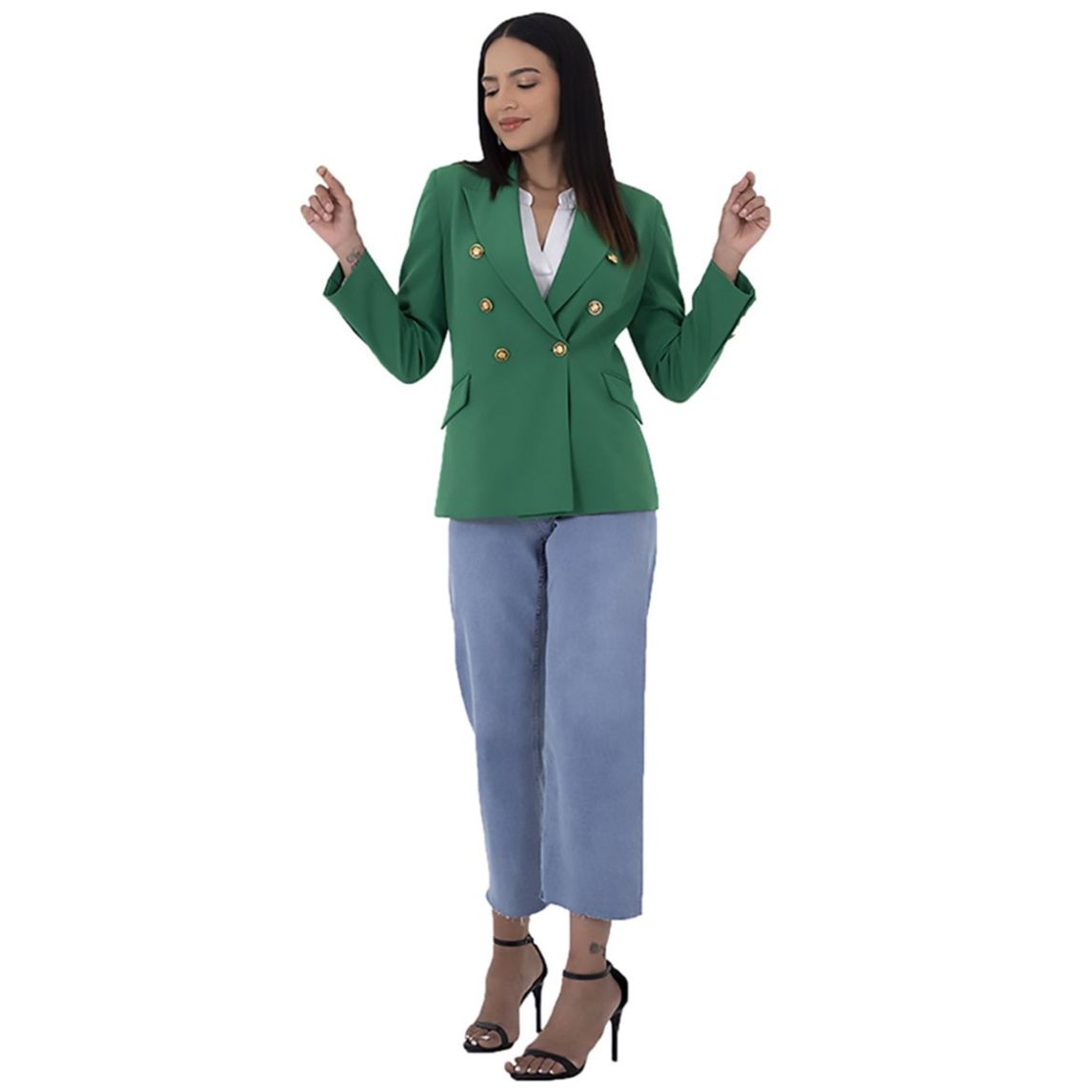 Blazer con Botones al Frente Shyla