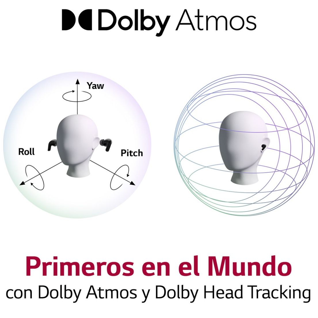 Audífonos LG Tone Free T90 Inalámbricos Dolby Atmos con Plug & Wireless y Anc Negro