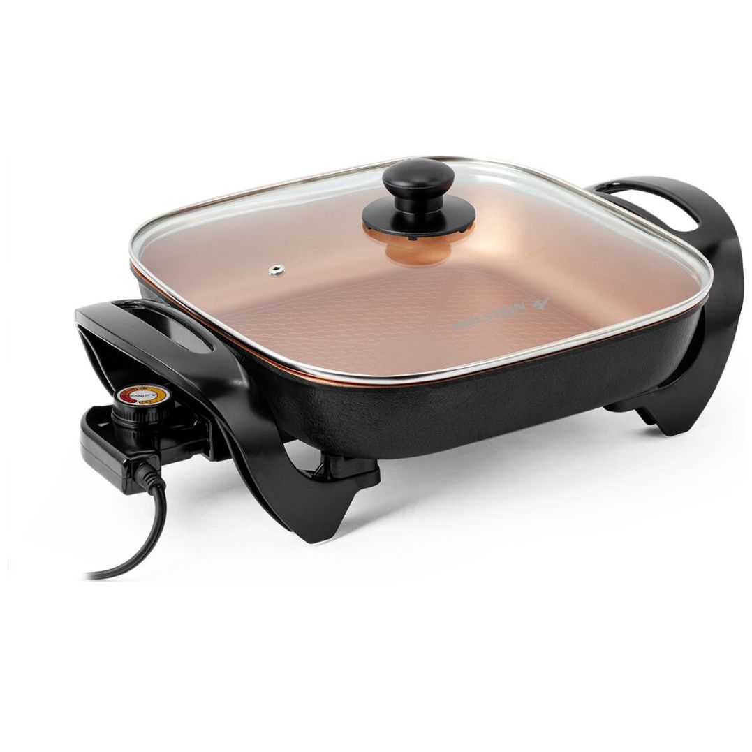 Sartén Eléctrico Cuadrado de 30Cm Cobre Holstein