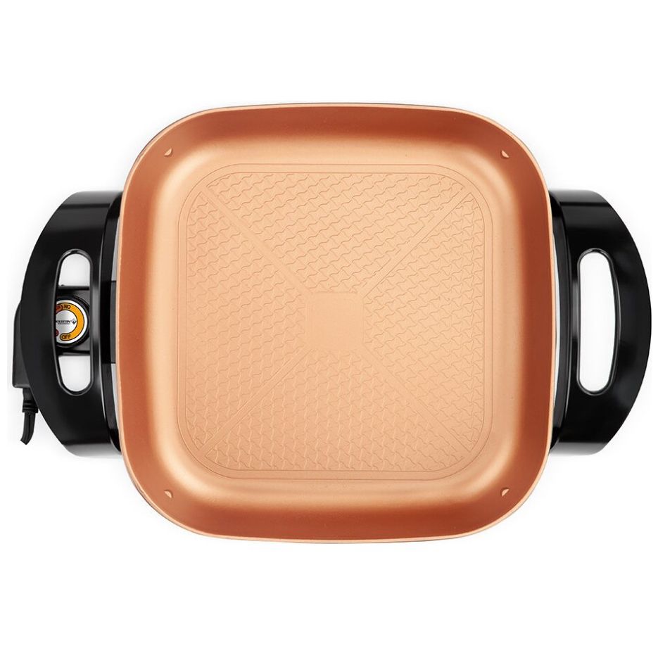 Sartén Eléctrico Cuadrado de 30Cm Cobre Holstein