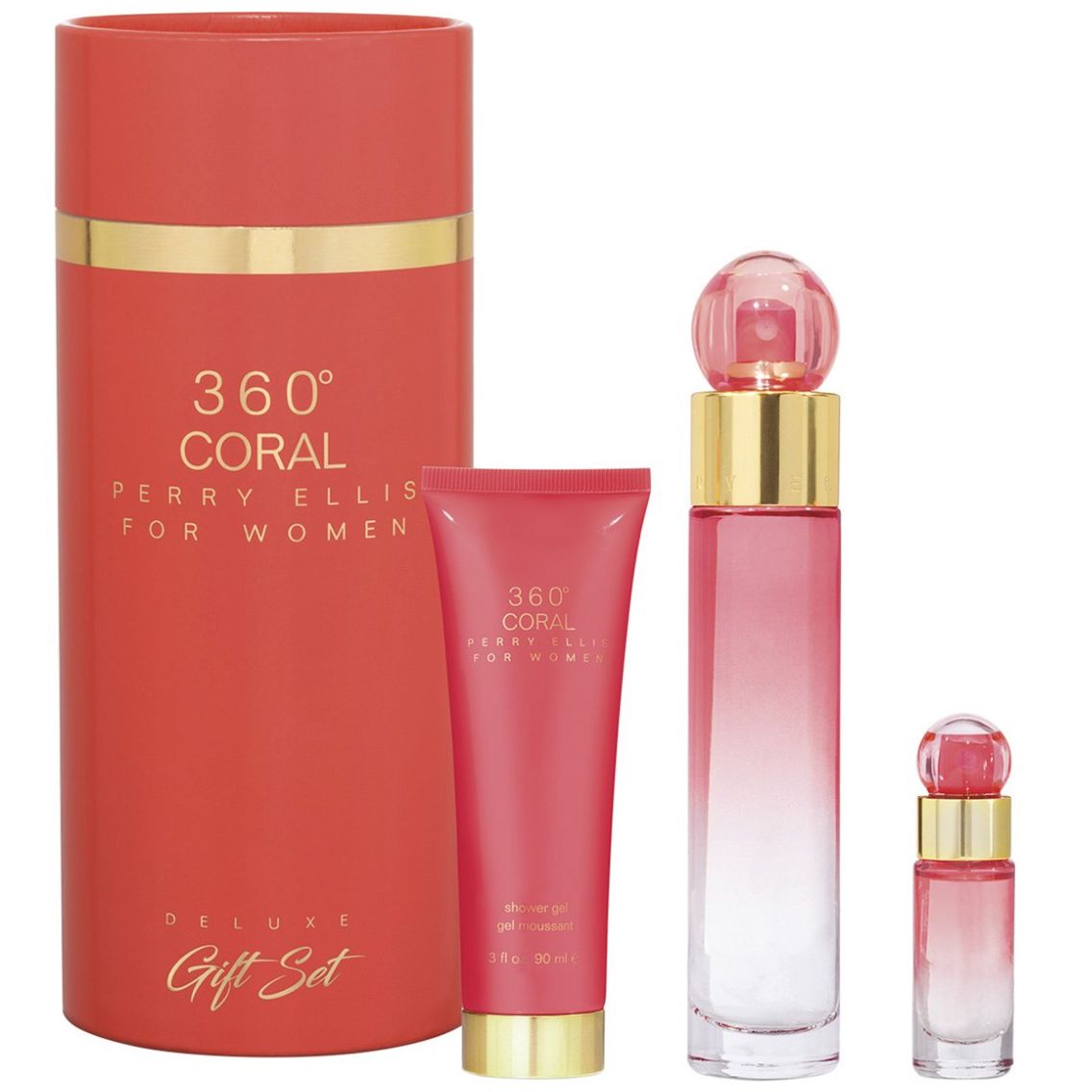 Set Fragancia Dama Perry Ellis Coral Edp 100 Ml