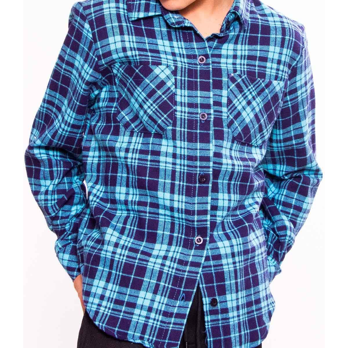 Camisa para Niño Manga Larga a Cuadros Studio si