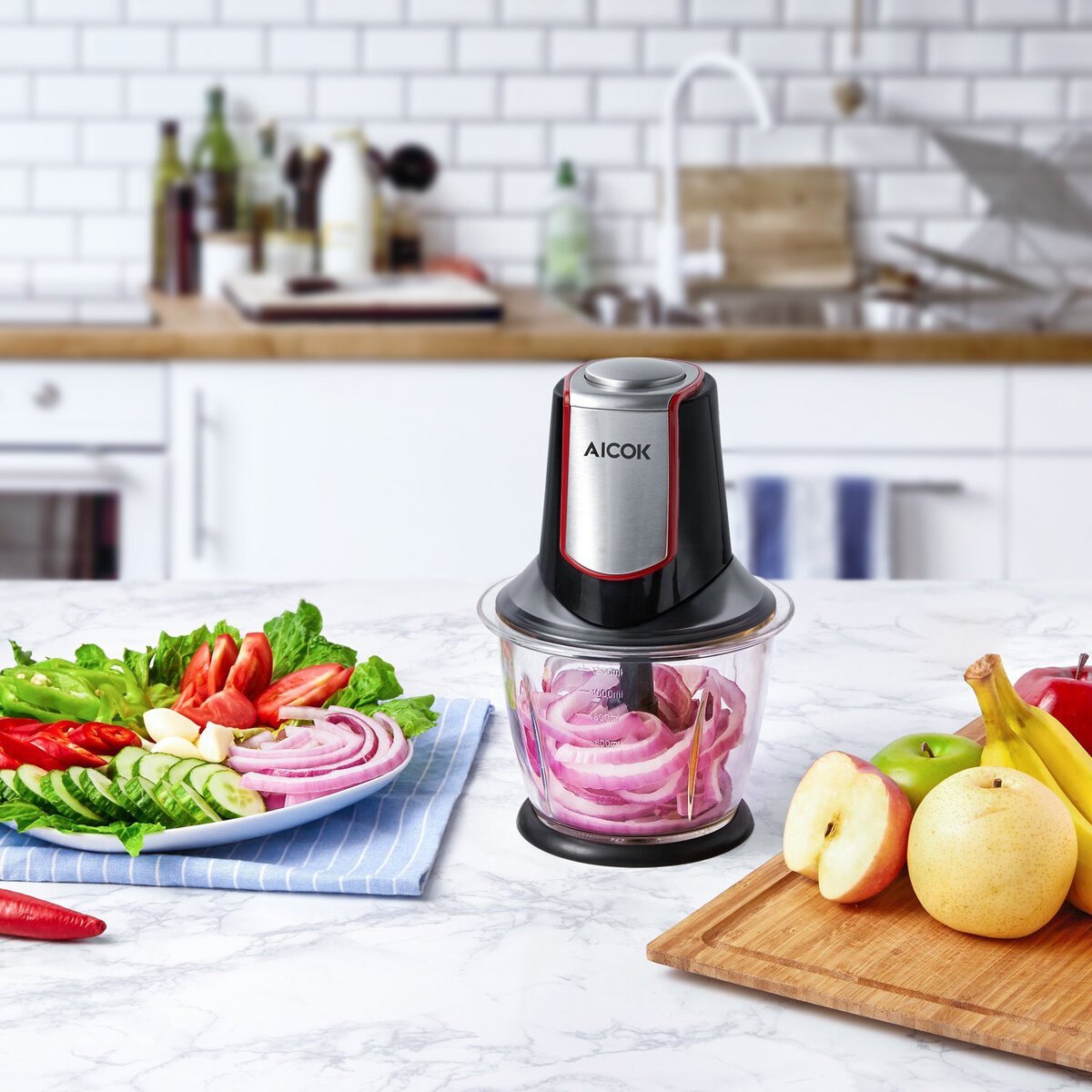 Procesador Alimentos Eléctrico Aicok