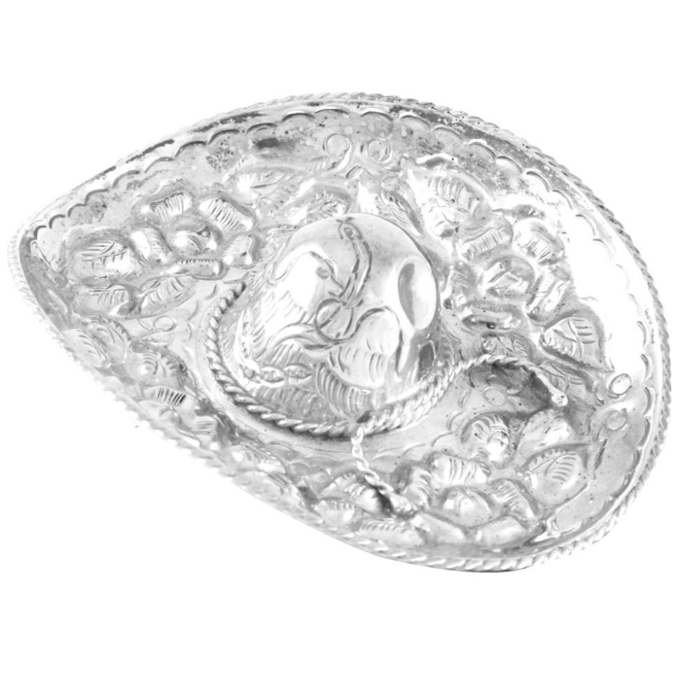 Sombrero Rosa Azteca 8 Cm 034 Gramos - Plata Ley .925 Sanborns