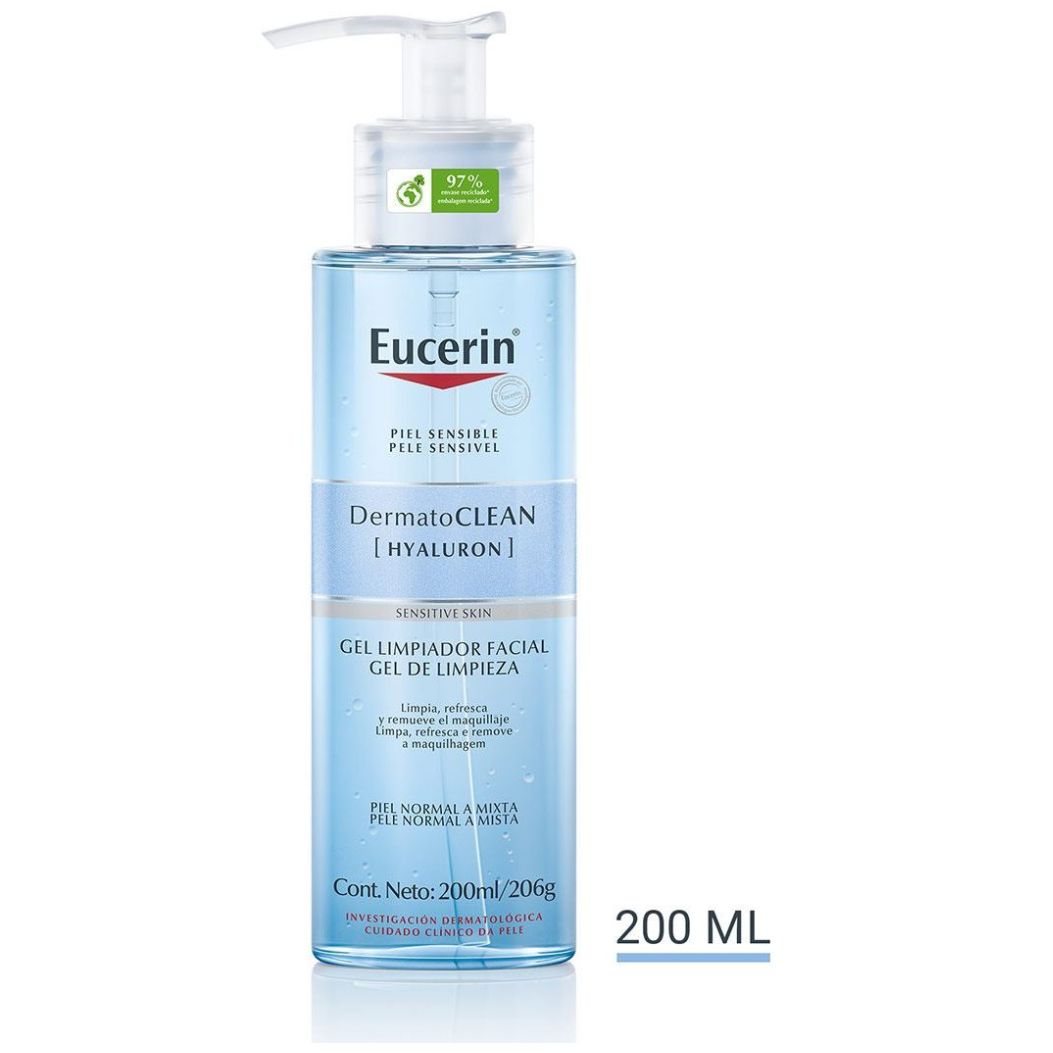 Eucerin Dermatoclean Gel Limpiador Facial 200Ml