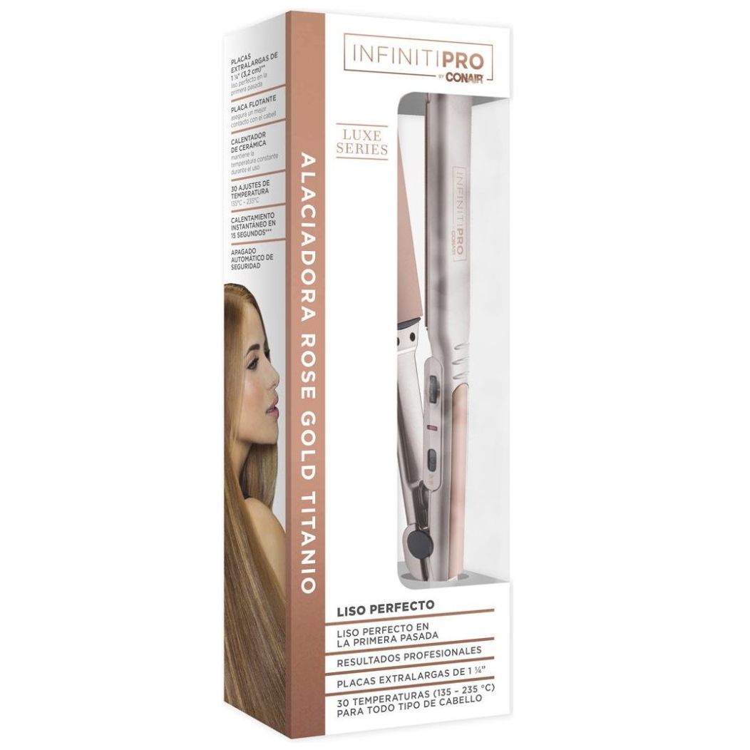 Alaciadora Conair Pro 1  1/4" Rose Gold Titanium