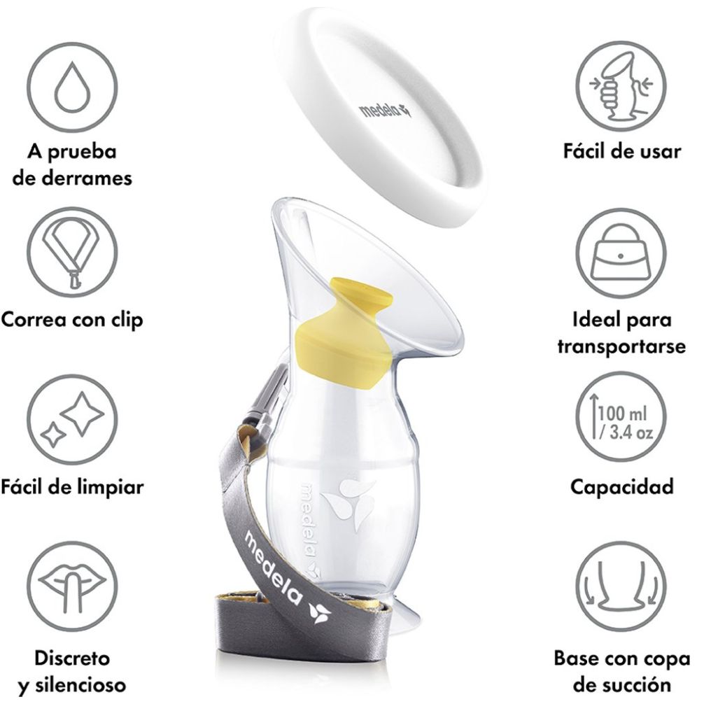 Recolector para Leche Materna de Silicona Medela