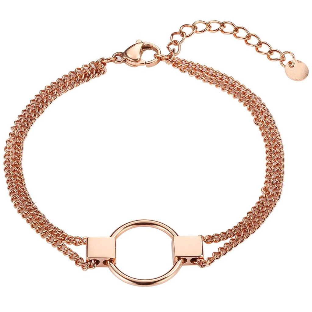 Pulsera de Acero Inoxidable Enso para Mujer Ejb2215R Oro Rosa