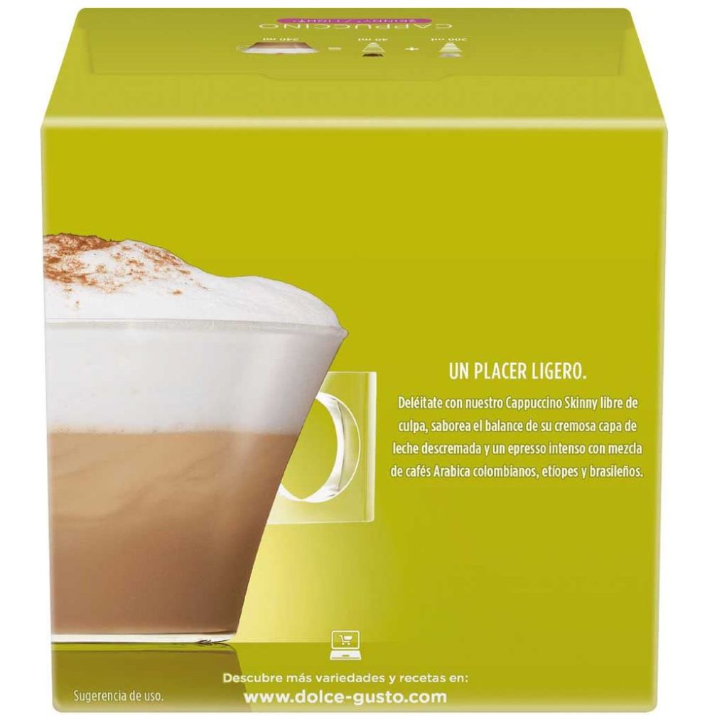 Cápsulas Cappuccino Skinny Nescafé Dolce Gusto