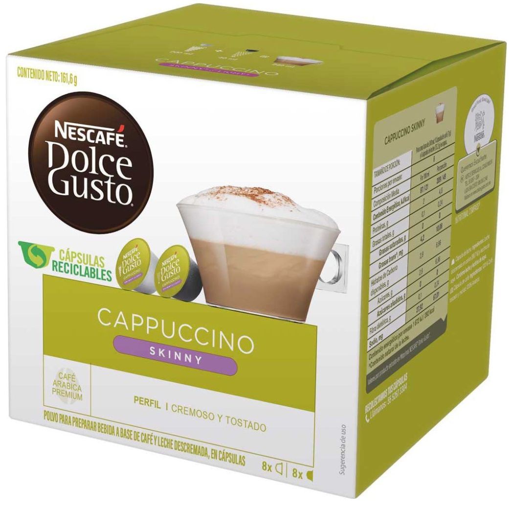 Cápsulas Cappuccino Skinny Nescafé Dolce Gusto