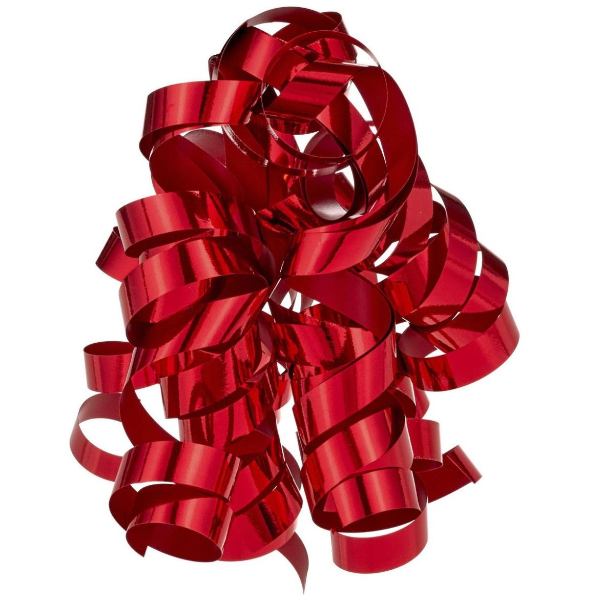 Moño de Regalo Rojo Mate y Cinta Rizada Metálica Hallmark