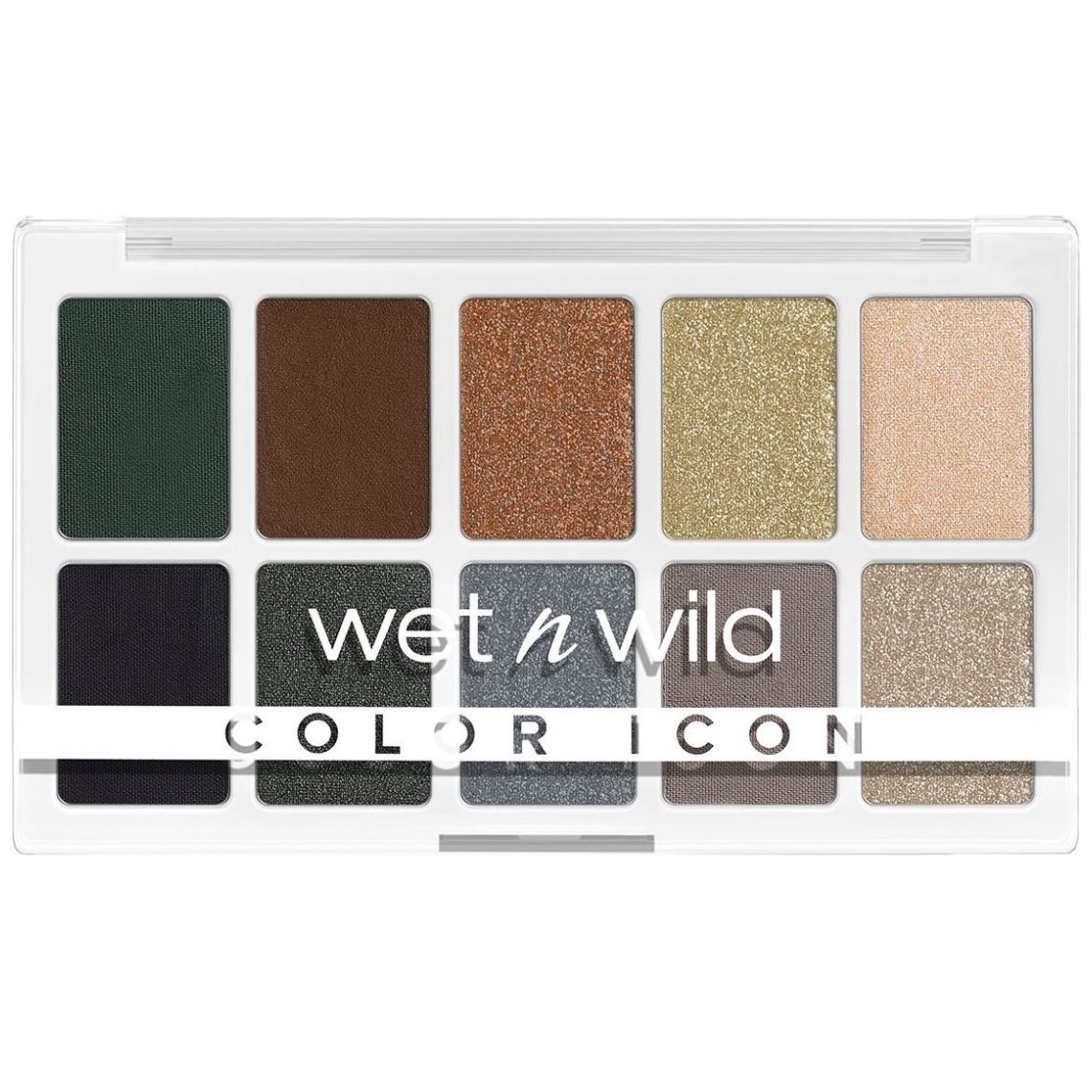 Color Icon 10 Pan Shadow Palette Lights off