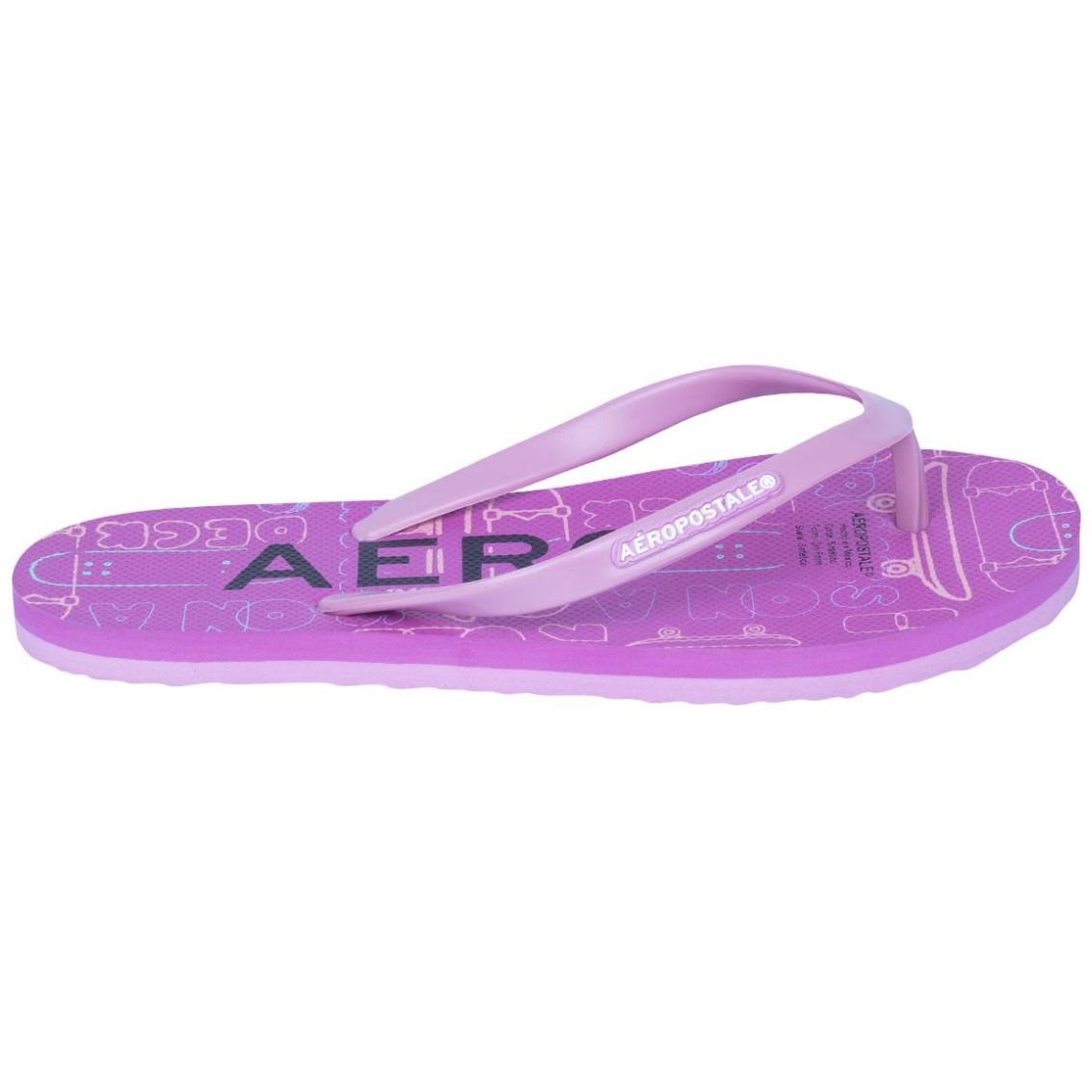Sandalia Flip Flop Skate Morada Aeropostale
